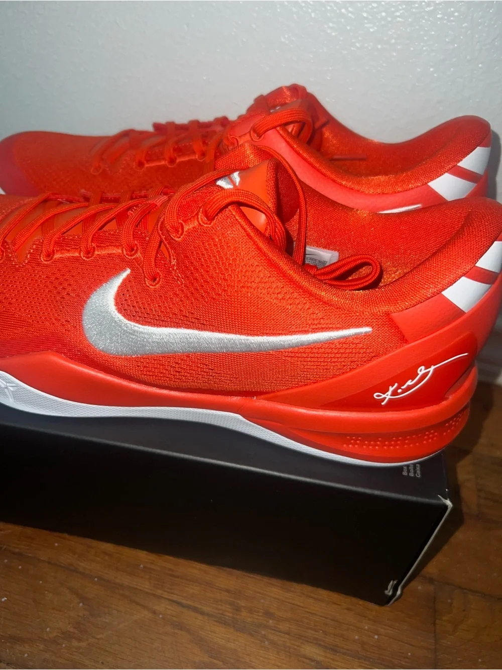 Nike Kobe 8 Protro TB Team Orange White Size 14 HM6469 800 New/No Lid